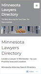 Mobile Screenshot of minnesotalawyersdirectory.com