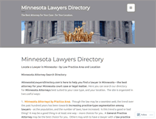 Tablet Screenshot of minnesotalawyersdirectory.com